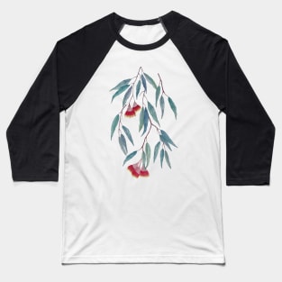 Eucalyptus leaves and flowers on light Baseball T-Shirt